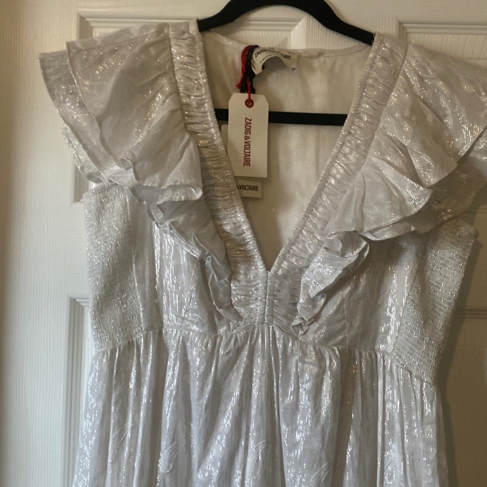 NEW- never worn- Zadig & Voltaire metallic dress